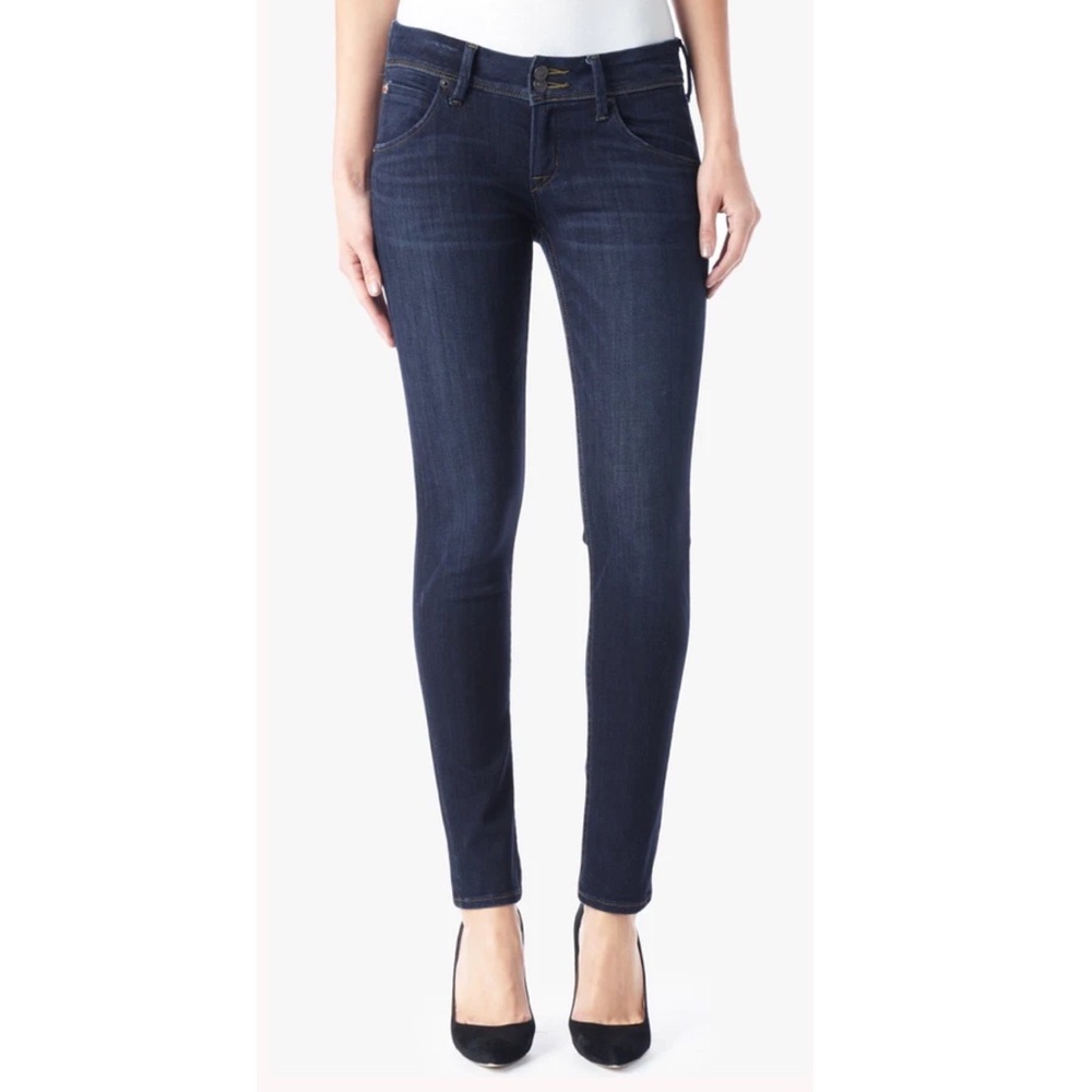 Hudson Jeans Flap Pockets Woman’s Size 26 Medium Blue Wash Cotton Tencel Blend
